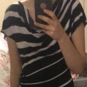 Black Striped Dress